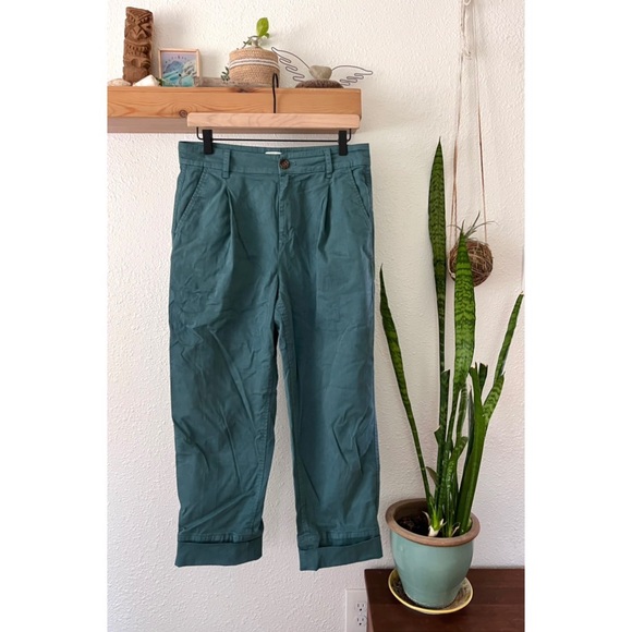 J. Crew pleated chino pant Alhambra green - Picture 1 of 8